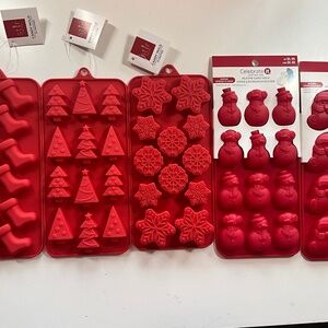 Christmas Candy Molds x 5
